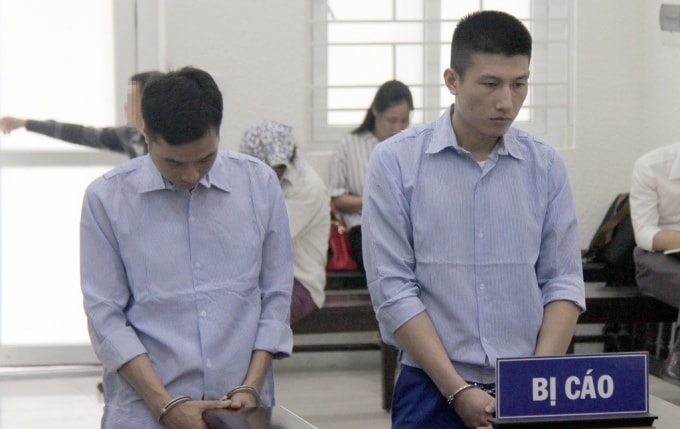 Hai cựu cán bộ Công an Dũng và Tiến