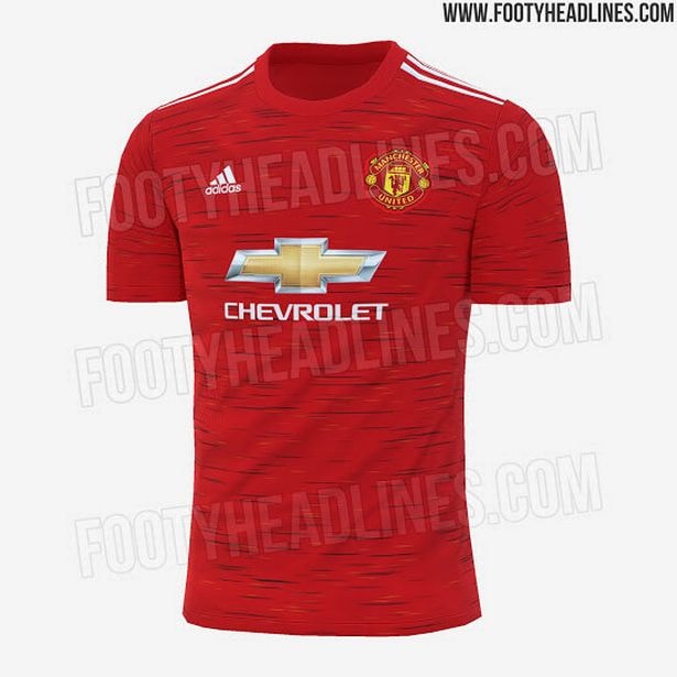 Trang phục thi đấu sân nhà Manchester United.