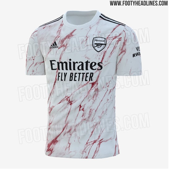 Mẫu áo đấu sân khách của Arsenal chắc chắn rất thú vị bởi vẻ ngoài bắt mắt.