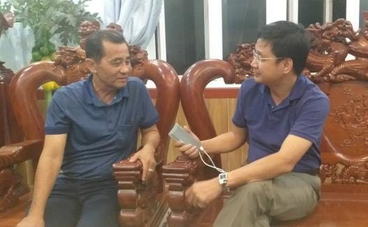 Ông Đỗ Ngọc Điệp trong một lần trao đổi với phóng viên về những vi phạm của bản thân.