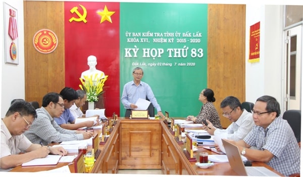 Kỳ họp thứ 83 của UBKT Tỉnh ủy Đắk Lắk
