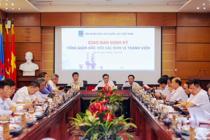 Toàn cảnh Hội nghị giao ban Tổng giám đốc với các đơn vị thành viên tháng 7.2020