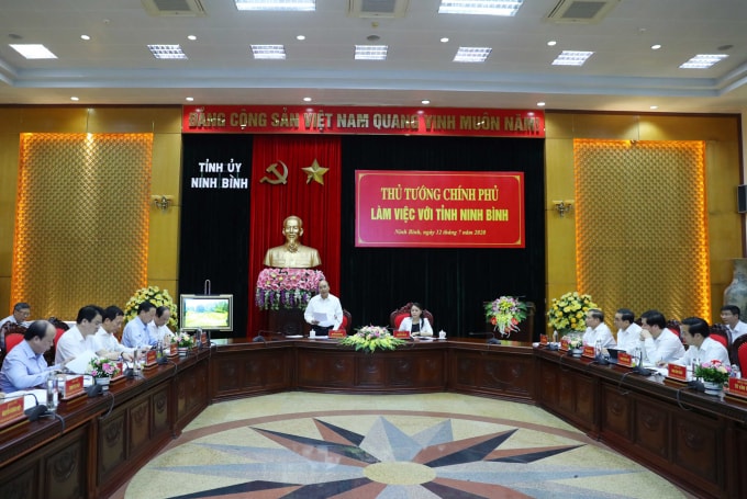 Quang cảnh buổi làm việc. Ảnh VGP/Quang Hiếu