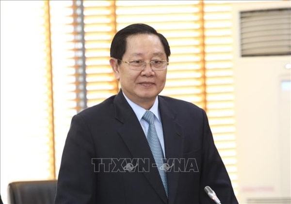 Bộ trưởng Bộ Nội vụ Lê Vĩnh Tân. Ảnh: TTXVN