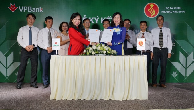 VPBank và KBNN triển khai hợp tác. Ảnh: VPBank