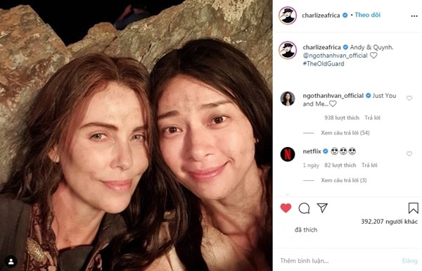 Charlize Theron thân thiết với Ngô Thanh Vân