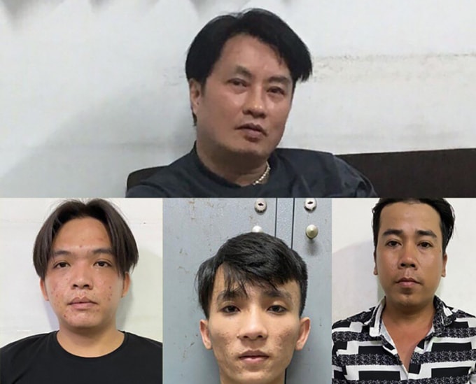 Các đối tượng trong đường dây môi giới mại dâm. Ảnh: TL.