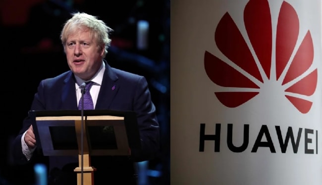 Chính phủ của Thủ tướng Johnson quyết định cấm các hãng viễn thông mua thiết bị của Huawei - Ảnh: Reuters/Getty