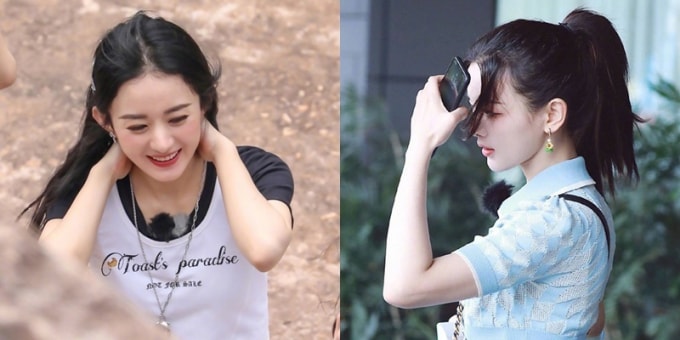 Nhan sắc của Triệu Lệ Dĩnh và Dương Siêu Việt được khen ngợi hết lời. (Ảnh: Weibo).
