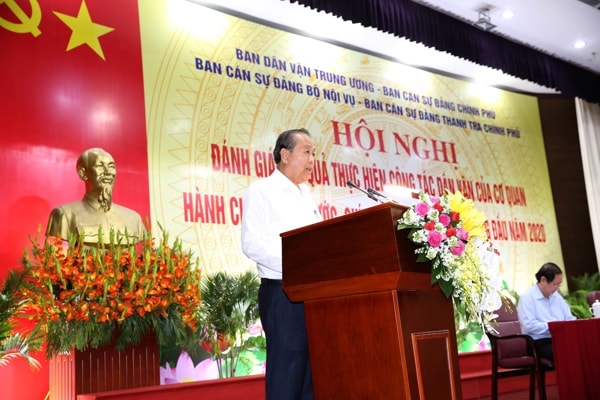 Phó Thủ tướng Thường trực Trương Hòa Bình phát biểu tại hội nghị. Ảnh: VGP