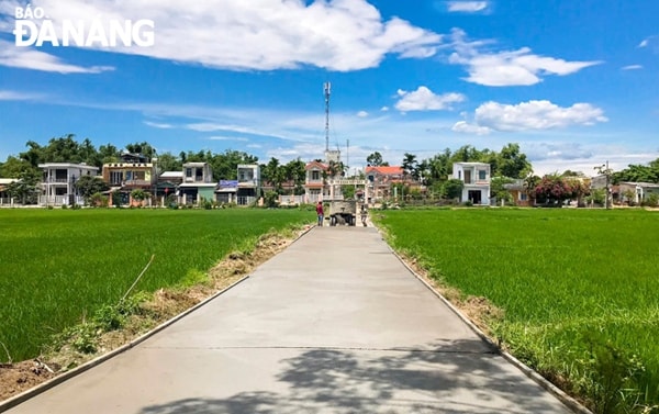 Xã nông thôn mới Hòa Châu, huyện Hòa Vang, Đà Nẵng. Ảnh: Báo Đà Nẵng