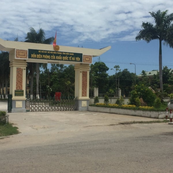 Đồn Biên phòng cửa khẩu Quốc tế Hà Tiên nơi xảy ra sự việc.