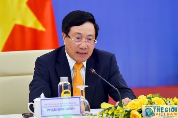 Phó Thủ tướng, Bộ trưởng Ngoại giao Phạm Bình Minh phát biểu tại Phiên họp lần thứ 12 Ủy ban Chỉ đạo hợp tác song phương Việt Nam-Trung Quốc. Ảnh: TG&VN
