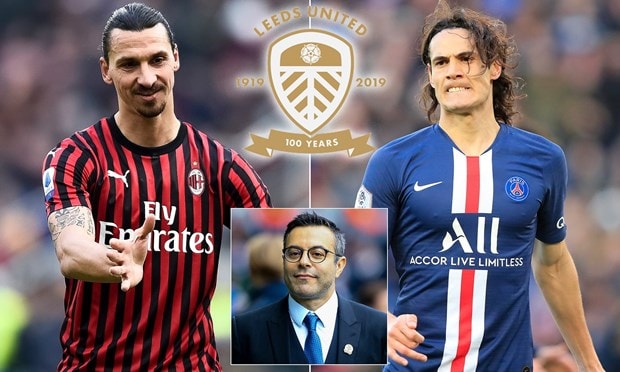 Leeds muốn chiêu mộ cả Cavani và Ibra. Ảnh: internet.