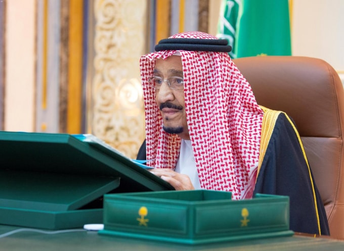 Đức vua Salman. Ảnh: Reuters