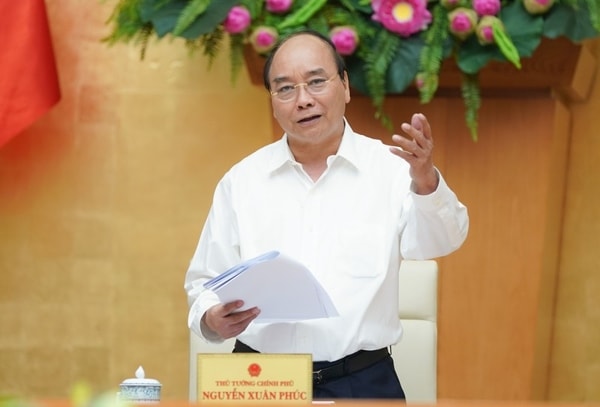 Thủ tướng phát biểu kết luận buổi làm việc với lãnh đạo tỉnh Đắk Nông. Ảnh: VGP