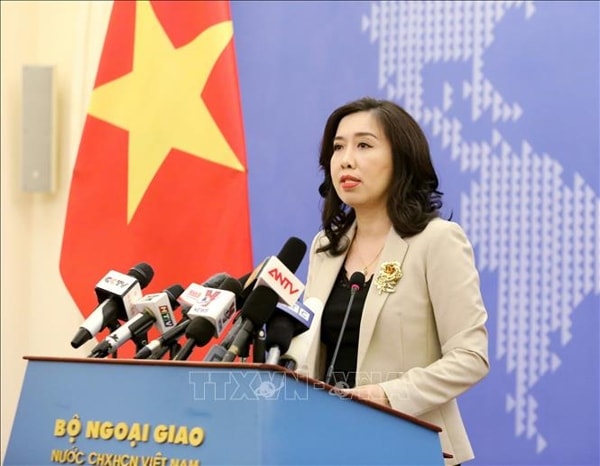 Người phát ngôn Bộ Ngoại giao Lê Thị Thu Hằng. Ảnh: TTXVN