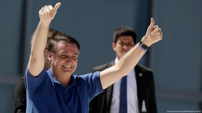 Tổng thống Brazil Jair Bolsonaro. Ảnh: DW