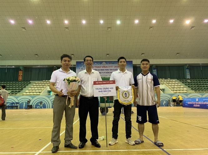 Các vận động viên cơ quan Trung ương Hội Nhà báo Việt Nam tham gia Hội thao 2020