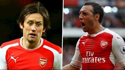 HLV Arteta muốn Cazorla hoặc Rosicky. Ảnh: internet.