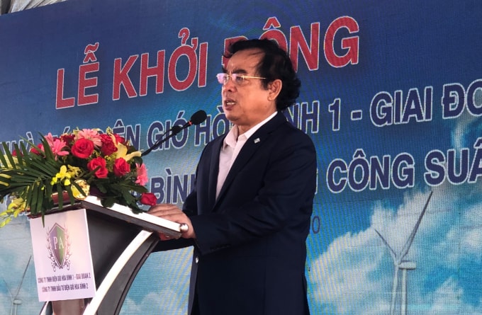 Ông Dương Thành Trung, Chủ tịch UBND tỉnh Bạc Liêu phát biểu tại buổi lễ. (Ảnh: Minh Luân)
