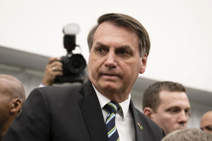 Tổng thống Brazil Jair Bolsonaro. Ảnh: Bloomberg