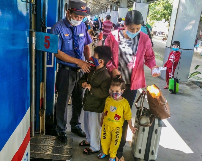 Do nhu cầu di chuyển của người dân tăng đột biến, ngành Đường sắt sẽ tăng thêm các chuyến tàu chạy từ Đà Nẵng đi Hà Nội, TP. Hồ Chí Minh. Ảnh minh họa