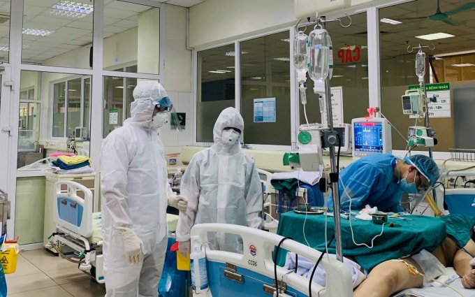 Tập trung cứu chữa các bệnh nhân Covid-19 tại Đà Nẵng. Ảnh minh họa.