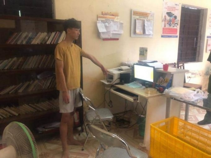 Đối tượng bị bắt giữ.