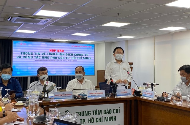 Chiều 29/7, TP.HCM đã tổ chức họp báo thông tin về tình hình dịch Covid-19 và công tác ứng phó của TP.