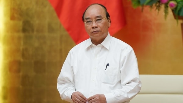Thủ tướng Nguyễn Xuân Phúc chủ trì phiên họp về công tác phòng, chống dịch Covid-19, sáng 29/7. Ảnh: VGP