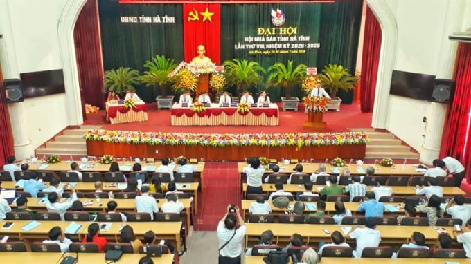 Toàn cảnh đại hội Hội Nhà báo tỉnh Hà Tĩnh nhiệm kỳ 2020 - 2025