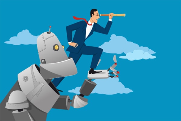 AI là để phục vụ con người chứ không thể thay thế con người. Ảnh: techtalk