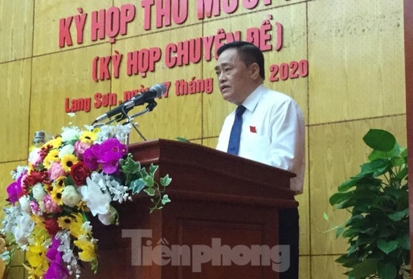 Chủ tịch UBND tỉnh Lạng Sơn Hồ Tiến Thiệu. Ảnh: TPO