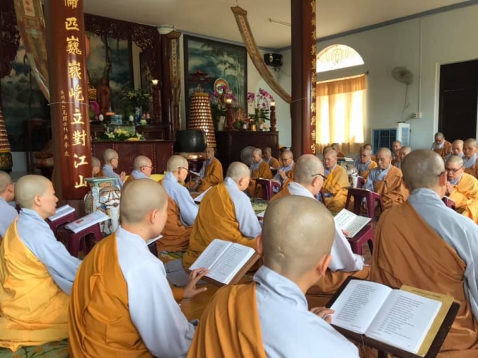 Chư Ni chùa Bảo Thắng, Quảng Nam. Ảnh: TL.