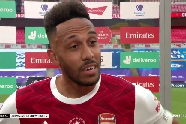 Aubameyang từ chối cam kết tương lai với Arsenal sau trận chung kết FA Cup. Ảnh: internet.