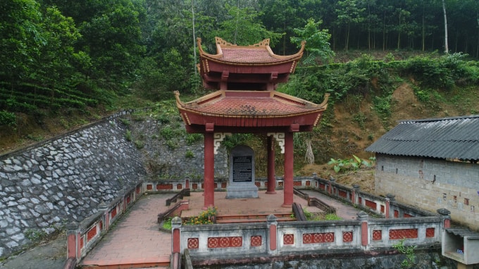 Khu di tích Địa điểm nơi tổ chức Đại hội Thi đua lần thứ nhất, xóm Khuân Lân, xã Hợp Thành, huyện Phú Lương, tỉnh Thái Nguyên .Ảnh Quang Tùng