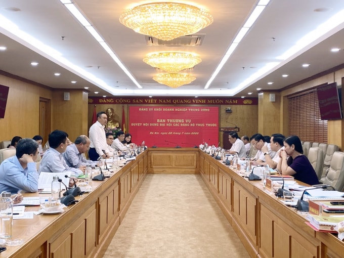 Ban Thường vụ Đảng ủy Khối Doanh nghiệp Trung ương duyệt nội dung Đại hội Đảng bộ Tập đoàn