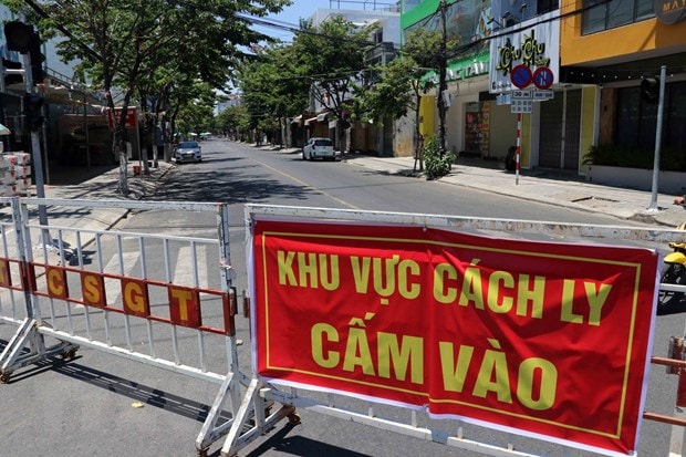 Quảng Nam phong tỏa tổ dân cư nơi bệnh nhân 622 mắc COVID-19 sinh sống. Ảnh: TL.