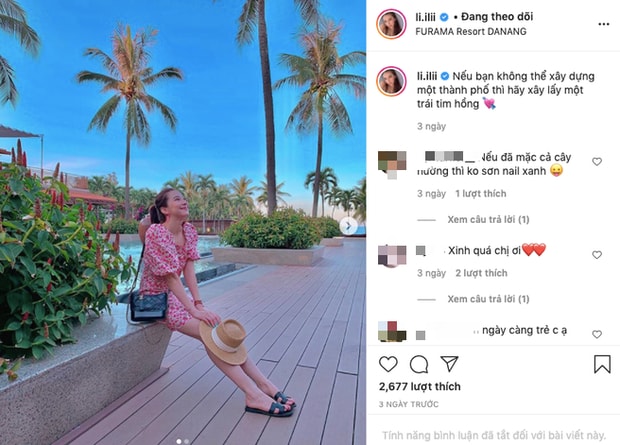 Cách đây ít ngày, Lưu Đê Ly check-in tại Đà Nẵng - Hội An.