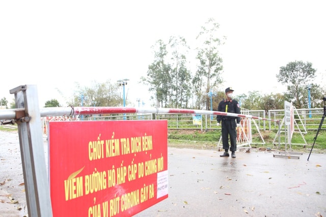 Bắc Giang thiết lập vùng cách ly y tế để phòng dịch Covid-19. Ảnh: TL.