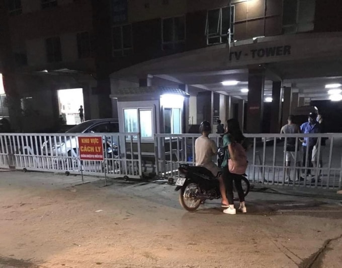 Chung cư Tân Việt có ca nghi nhiễm SARS-CoV-2. Ảnh CTV