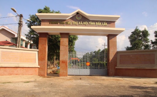 Trung tâm bảo trợ xã hội tỉnh Đắk Lắk - nơi xảy ra vụ việc cụ ông đánh cụ bà thương tích 24% do ghen tuông.