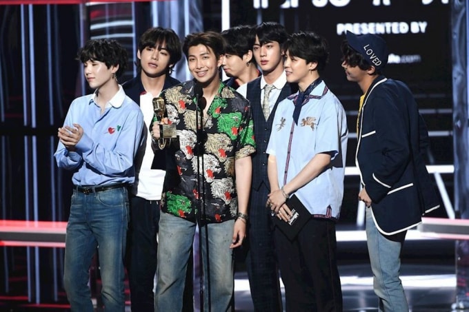 Lần đầu tiên đến với BBMAs, BTS đã vinh dự đạt giải thưởng. 2018