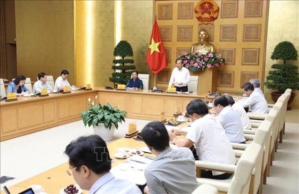 Ban Chỉ đạo Đại hội Đại biểu toàn quốc các dân tộc thiểu số Việt Nam lần thứ II họp cho ý kiến về công tác chuẩn bị Đại hội, chiều 28/7/2020. Ảnh: TTXVN