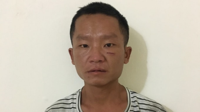 Đối tượng Vũ Văn Quý đang bị tạm giữ về về hành vi hiếp dâm người dưới 16 tuổi. Ảnh: Cơ quan công an.