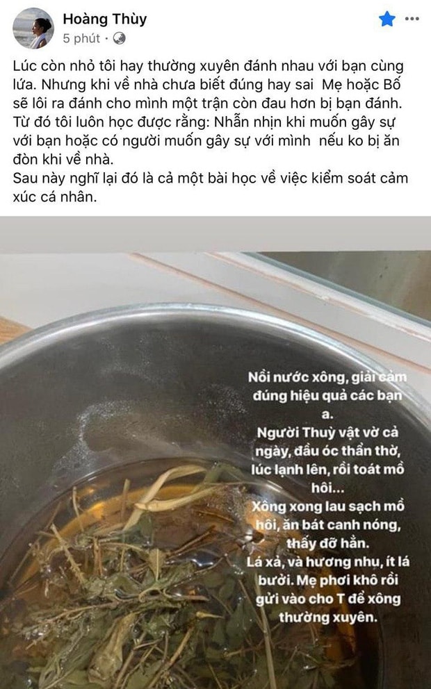 Chia sẻ đáng chú ý của Hoàng Thuỳ