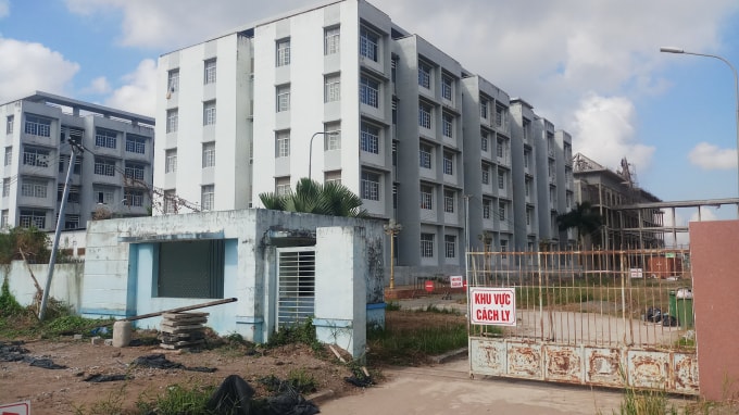 Khu vực cách ly tập trung tại tỉnh Bạc Liêu. (Ảnh: Minh Luân)