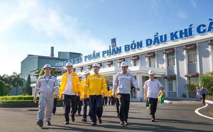 Đoàn công tác của Thường trực Ban Bí thư đến thăm Nhà máy Đạm Cà Mau