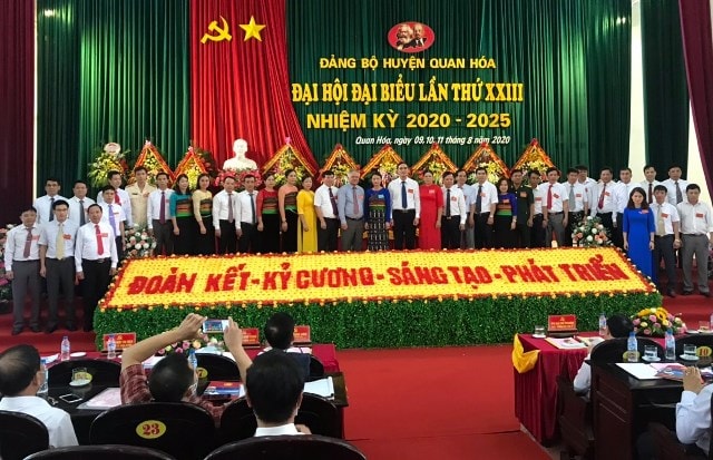 Sau 3 ngày làm việc, Đại hội đại biểu Đảng bộ huyện Quan Hóa lần thứ XXIII đã thành công tốt đẹp. BCH Đảng bộ huyện nhiệm kỳ 2020-2025 gồm 34 đồng chí, BTV huyện ủy gồm 10 đồng chí.